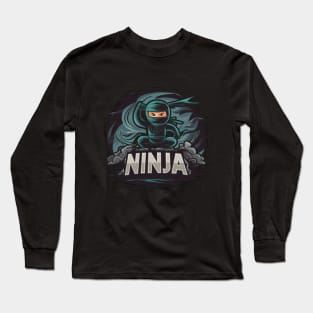 Ninja Design Long Sleeve T-Shirt